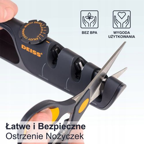 Deiss PRO Ostrzałka do noży z regulowanym kątem na Arena.pl