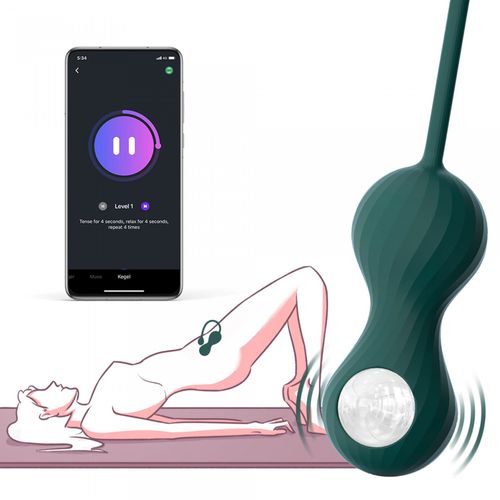 magic motion   crystal duo smart kegel vibrator with weight set na Arena.pl