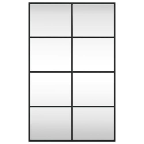 Lustro ścienne, czarne, 50x80 cm, prostokątne, żelazo na Arena.pl