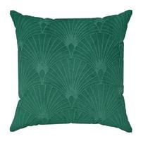POSZEWKA WACHLARZE WELUR VELVET 40 X 40 CM ZIELONA