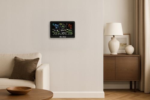 STACJA POGODOWA POGODY BEZPRZEWODOWA METEO TERMOMETR HIGROMETR ZEGAR na Arena.pl