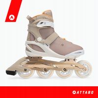 Rolki Attabo Luna fitness beżowy 38 ABEC-7 ALUMINIOWA SZYNA WYTRZYMAŁOŚĆ