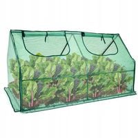 Mini SZKLARNIA ogrodowa 180 x 90 do uprawy ROŚLIN na grządkę TUNEL FOLIOWY