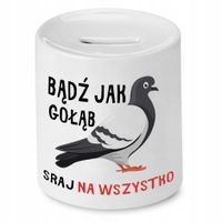 Skarbonka Śmieszna Zabawna Sraj Na Wszystko Z Nadrukiem Ze Zdjęciem