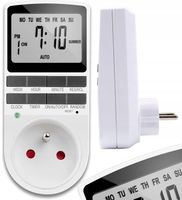 PROGRAMATOR CZASOWY WŁĄCZNIK WYŁĄCZNIK UZIEMIENIE WYŚWIETLACZ LCD