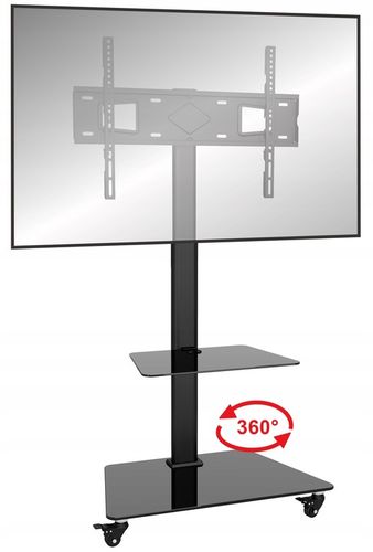 Stojak podlogowy TV na kółkach mobilny 32 40 43 48 50 55 58 65 cali na Arena.pl