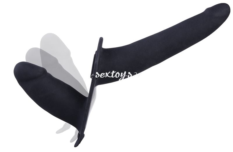 Silikonowy Podwójny Penis Strap On Na Pasach zdjęcie 1
