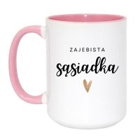 Duży Biało-Różowy 450 ml