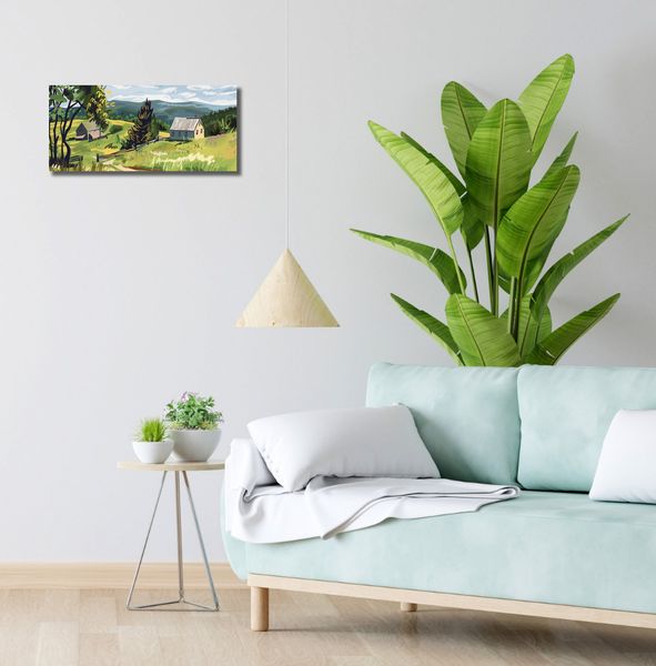 Obraz 50x20cm Bujna Wieś zdjęcie 2