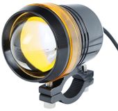 Halogen motocyklowy U3 z pomarańczowym ringiem LED