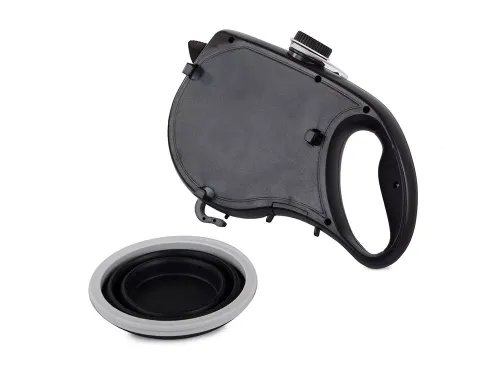 Smycz dla psa kota z miską na wodę poidło na worki na Arena.pl