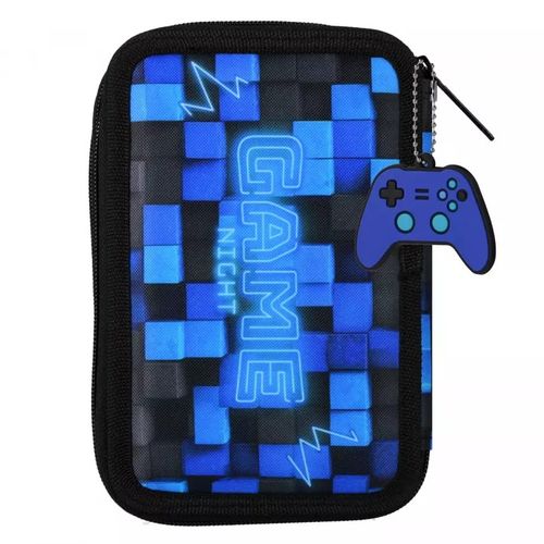 PIÓRNIK SZKOLNY TRZYKOMOROWY Z WYPOSAŻENIEM DLA CHŁOPCA PIXEL PAD GAME na Arena.pl