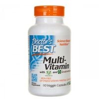 DOCTOR'S BEST Multi-Vitamin - Zestaw Witamin i Minerałów bez Żelaza 90 kap.