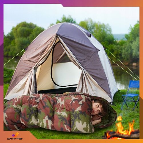 Śpiwór turystyczny dziecięcy dla dorosłych dziecka pod namiot ciepły kaptur na Arena.pl