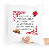 Poduszka Zabawny Prezent Facet Chińskie Porzekadło Z Nadrukiem Ze Zdjęciem