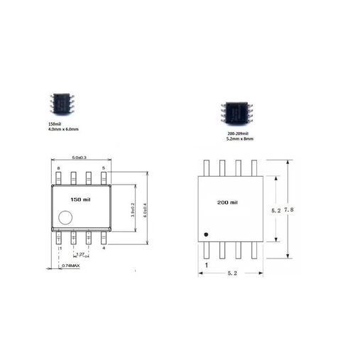 Adapter podstawka przejściówka SOP8 DIP SMD 150mil dla programatora na Arena.pl