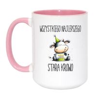 Duży Biało-Różowy 450 ml