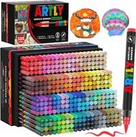 ZESTAW 320 SZTUK AKRYLOWYCH MARKERÓW W RÓŻNYCH KOLORACH - ARTLY