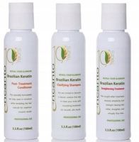 ENCANTO Do Brasil KIT KERATYNOWE PROSTOWANIE WŁOSÓW ZESTAW 3x100ml