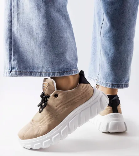 Ciemnobeżowe sneakersy Aisys 41 na Arena.pl
