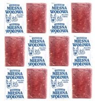 MIĘSO MROŻONE DLA PSA WOŁOWE BEZ KOŚCI 100% 10KG BARF KOSTKI KARMA WOŁOWA