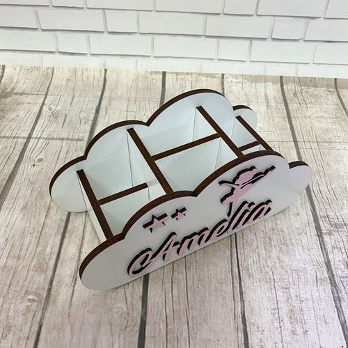 Przybornik Organizer na biurko kredki Chmurka imię dekoracja prezent wzory na Arena.pl