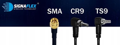 ANTENA DUAL DO ROUTERA WZMACNIACZA TELEFONU INTERNETU GSM LTE 3G 4G 2x10m na Arena.pl