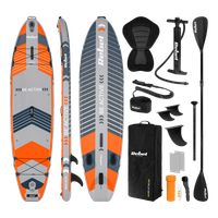 Deska SUP pompowana z siedziskiem do pływania 335cm wiosło zestaw plecak