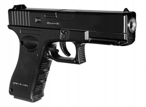 PISTOLET NA KULKI PLASTIKOWE GLOCK C7 METALOWY CZARNY GRATIS 500 KULEK na Arena.pl