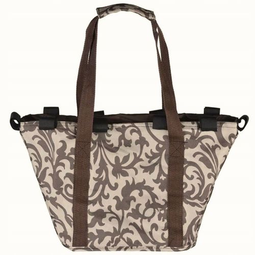 KOSZ ROWEROWY PRZEDNI KOSZYK NA KIEROWNICĘ UCHWYT TORBA SAKWA BRĄZOWY na Arena.pl