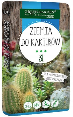 Ziemia do kaktusów z Biostymulacją GreenGarden 3l na Arena.pl