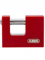 ABUS KŁÓDKA STALOWA TRZEPINOWA MONOBLOCK 878/80 CZERWONA 4 KLUCZE