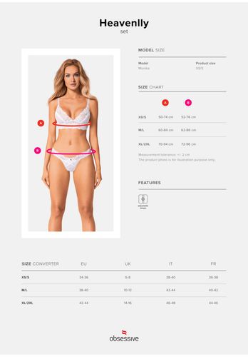 Heavenlly Komplet 2-Częściowy   M/L na Arena.pl