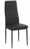 Krzesło tapicerowane nowoczesne do jadalni salonu Mark5 czarne