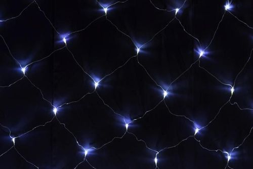 Świetlna kurtyna z LED diodami - 3x3m, 128 LED, zimna biel na Arena.pl