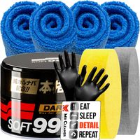 Soft99 Dark Black Wax wosk samochodowy do ciemnego lakieru z carnaubą