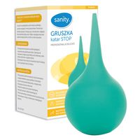 SANITY Gruszka do nosa z miękkim końcem nr 9 12m+ katar STOP
