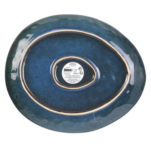 Talerz Laguna niebieski ciemny na Arena.pl