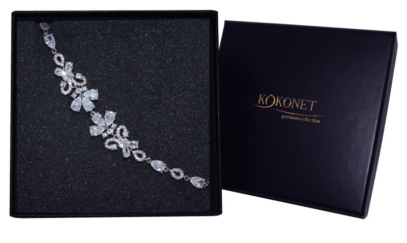 Bransoletka ślubna ESTERA silver KOKONET 8-0428 zdjęcie 1