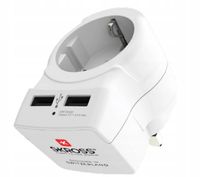 Adapter podróżny Skross Europe to UK USB (1.500280-E) do 50 krajów