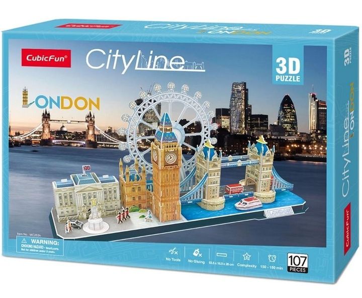 CUBIC FUN Cubic Fun Puzzle 3D City Line London zdjęcie 2