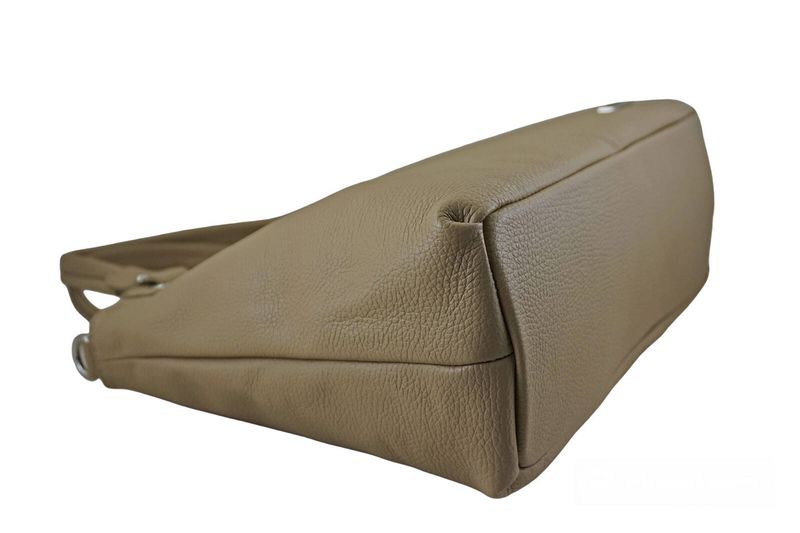 Codzienna duża torebka damska - Beżowa zdjęcie 5