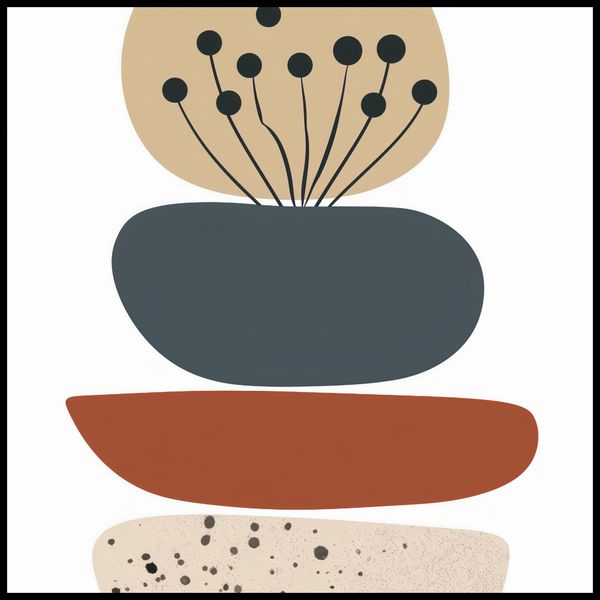 Plakat 80x80cm Organiczna Kompozycja zdjęcie 2