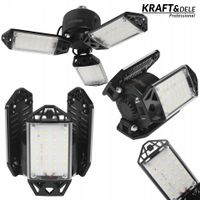 Lampa warsztatowa sufitowa 3 panele składane led 90° 80w 8500lm KD3483