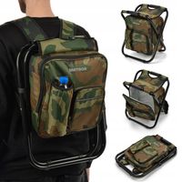 KRZESŁO SKŁADANE WĘDKARSKIE TURYSTYKA PLECAK STOŁEK TABORET TORBA TERMICZNA