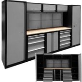 regał warsztatowy zestaw szary 3,25x1,95
