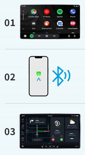 Bezprzewodowy Adapter USB TRADEBIT 2w1 CarPlay Android Auto do samochodu na Arena.pl