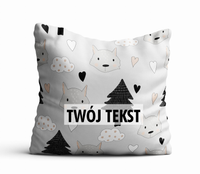 Poduszka DZIECIĘCA z Twoim napisem PD20 wilki