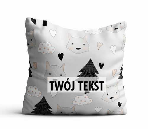 Poduszka DZIECIĘCA z Twoim napisem PD20 wilki na Arena.pl