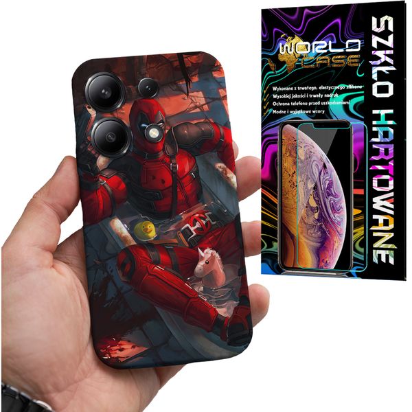 ETUI CASE DO XIAOMI NOTE 13 4G - DEADPOOL MARVEL FILMY SERIALE + SZKŁO zdjęcie 1